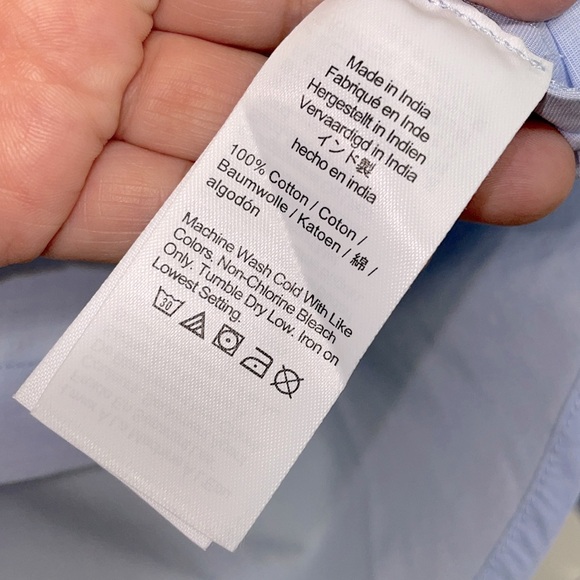 NWT J.Crew Garçon Classic Shirt in Cotton Poplin in Blue Eoe - Picture 10 of 10